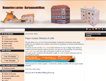 Tablet Screenshot of maquette-carton-kartonmodellbau.com